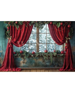 Fabric Photography Background Christmas / Backdrop 6233