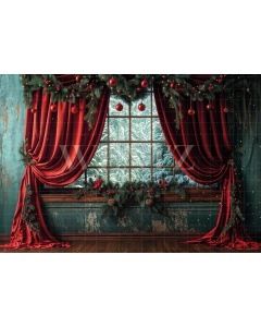 Fabric Photography Background Christmas / Backdrop 6237