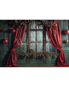 Fabric Photography Background Christmas / Backdrop 6253