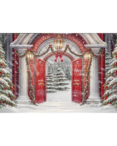 Fabric Photography Background Christmas / Backdrop 6262