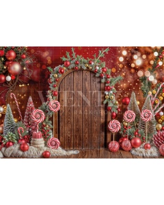 Fabric Photography Background Christmas / Backdrop 6282