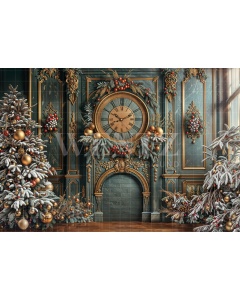 Fabric Photography Background Christmas / Backdrop 6300