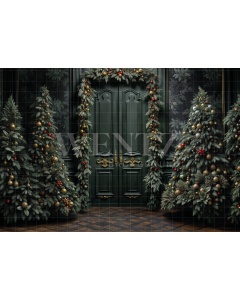 Fabric Photography Background Christmas / Backdrop 6311