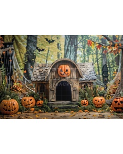 Fabric Photography Background for Pets Photoshoot Halloween / Backdrop 6201