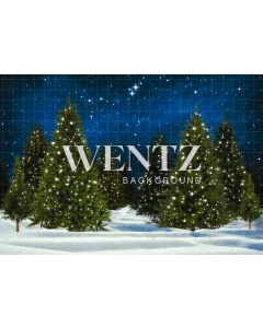 Fabric Photography Background Christmas Pines / Backdrop 2302