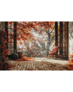 Fabric Photography Background Fall Room / Backdrop 5935