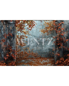 Fabric Photography Background Autumn Garden / Backdrop 5948