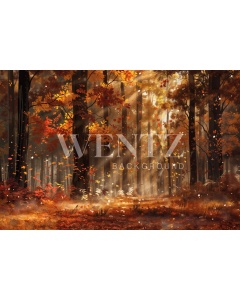 Fabric Photography Background Forest Fall / Backdrop 5952