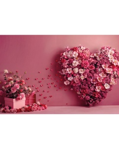 Fabric Photography Background Valentine's Day / Backdrop 6014