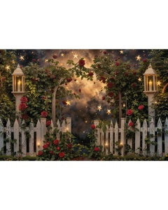 Fabric Photography Background Valentine's Day Romantic Garden / Backdrop 6008