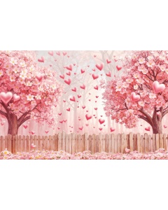 Fabric Photography Background Valentine's Day Romantic Garden / Backdrop 6046