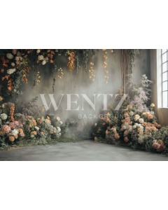 Fabric Photography Background Mother's Day Floral Scenery / Backdrop 5839