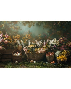 Fabric Photography Background Easter / Backdrop 5607