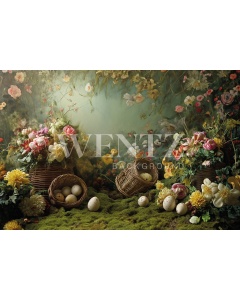 Fabric Photography Background Easter / Backdrop 5636