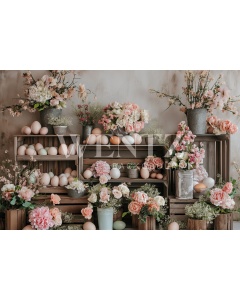 Fabric Photography Background Easter / Backdrop 5643