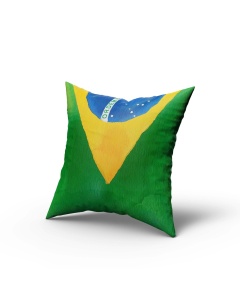 Pillow Case Soccer World Cup Brazil Flag - 45 x 45 / WA40