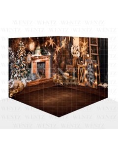 Photography Background in Fabric Christmas Scenario 3D / WTZ100