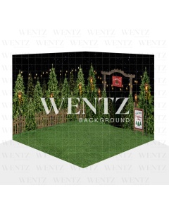 Fabric Photography Background Christmas Pine Tree Farm Set 3D / Backdrop WTZ147